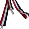 Zatchels Adjustable Red, White & Blue Bag Strap- Royal|Key Chains