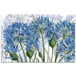 Emma Ball Agapanthus II Tea Towel- Tea|Tea Towels