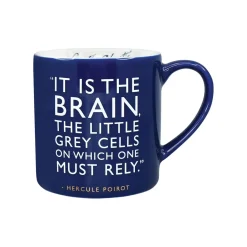 Half Moon Bay Agatha Christie "Little Grey Cells" Ceramic Mug- Whimsical