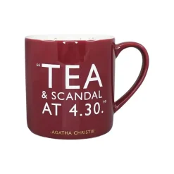Half Moon Bay Agatha Christie "Tea and Scandal" Ceramic Mug- Whimsical
