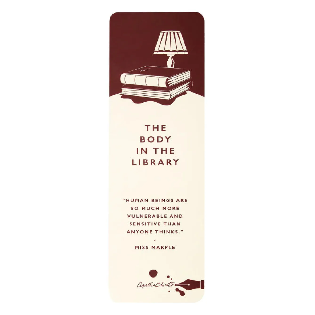 Half Moon Bay Agatha Christie "The Body in the Library" Book Mark- Stationery