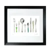 Corinne Alexander A Handful of Cutlery Framed Print by- Art