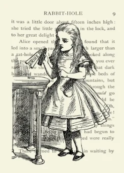 Madame Treacle Alice in Wonderland-Book Greetings Card- Greeting Cards