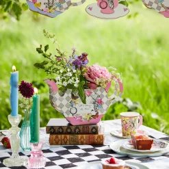 Talking Tables Alice in Wonderland Paper Teapot Flower Vase- Vases|Picnic
