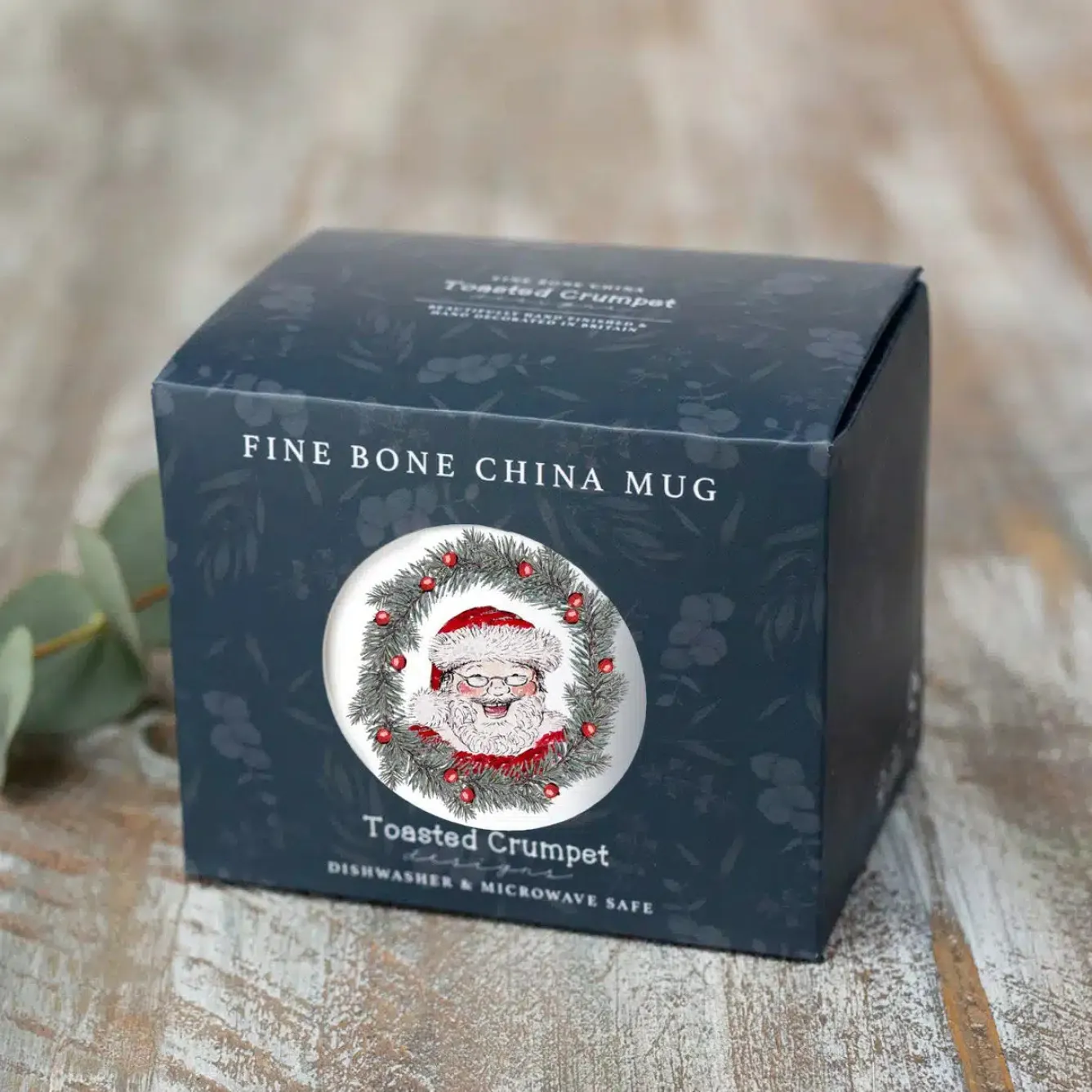 Toasted Crumpet All Things Jolly (Santa) Fine Bone China Mug in a Gift Box- Christmas