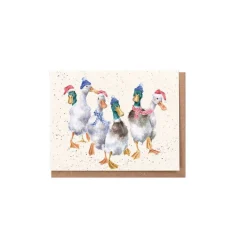 Wrendale Designs 'All Wrapped Up' Duck Gift Enclosure Card- Christmas|Greeting Cards