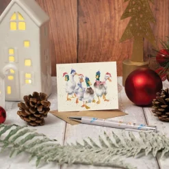 Wrendale Designs 'All Wrapped Up' Duck Gift Enclosure Card- Christmas|Greeting Cards