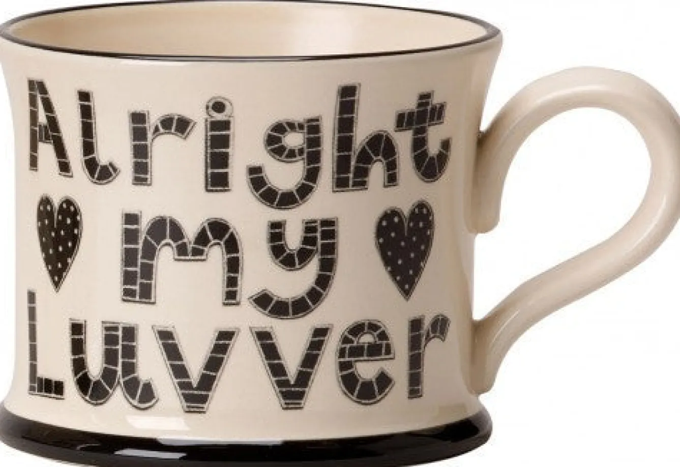 Moorland Pottery Alright My Luvver Mug by- Whimsical|Places