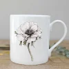 Toasted Crumpet Anemone Bone China Mug Boxed- Flowers & Garden