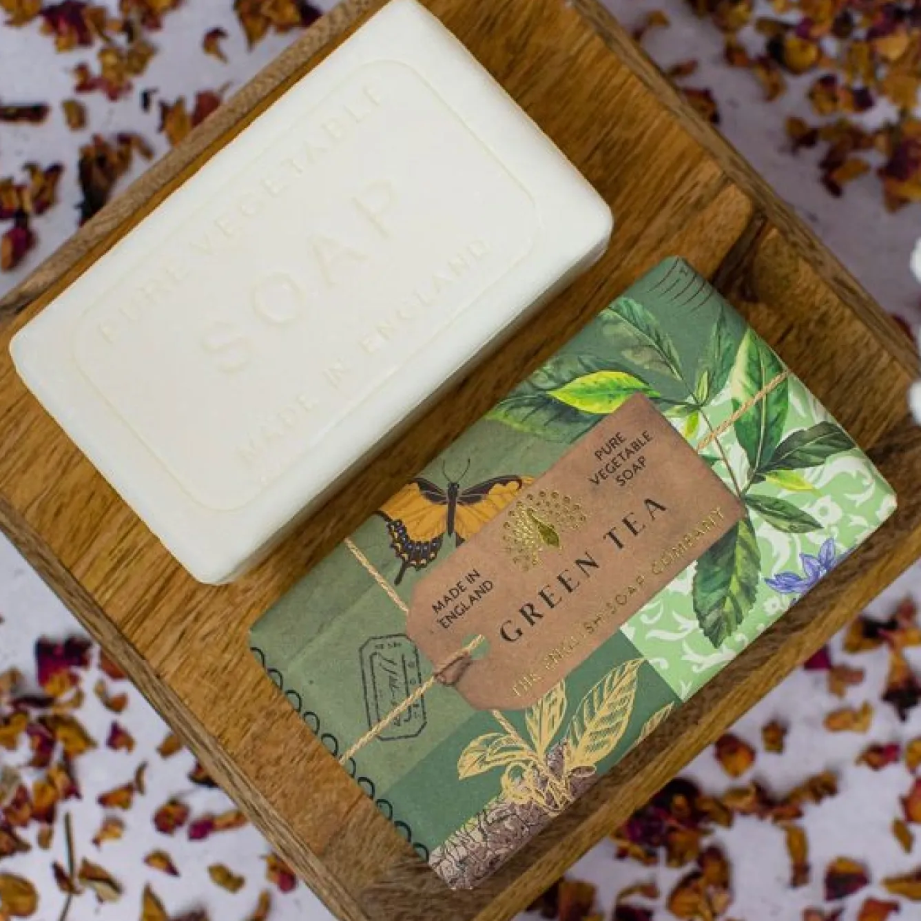 English Soap Company Anniversary Green Tea Soap- Soaps & Lotions