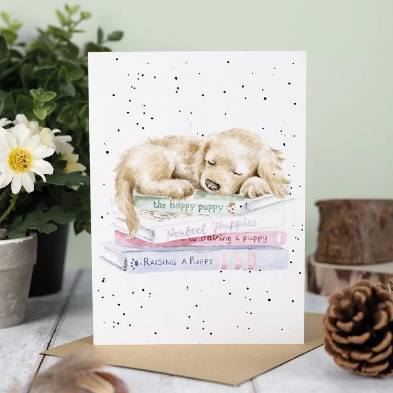 Wrendale Designs 'A Pup's Life' Greetings Card- Greeting Cards