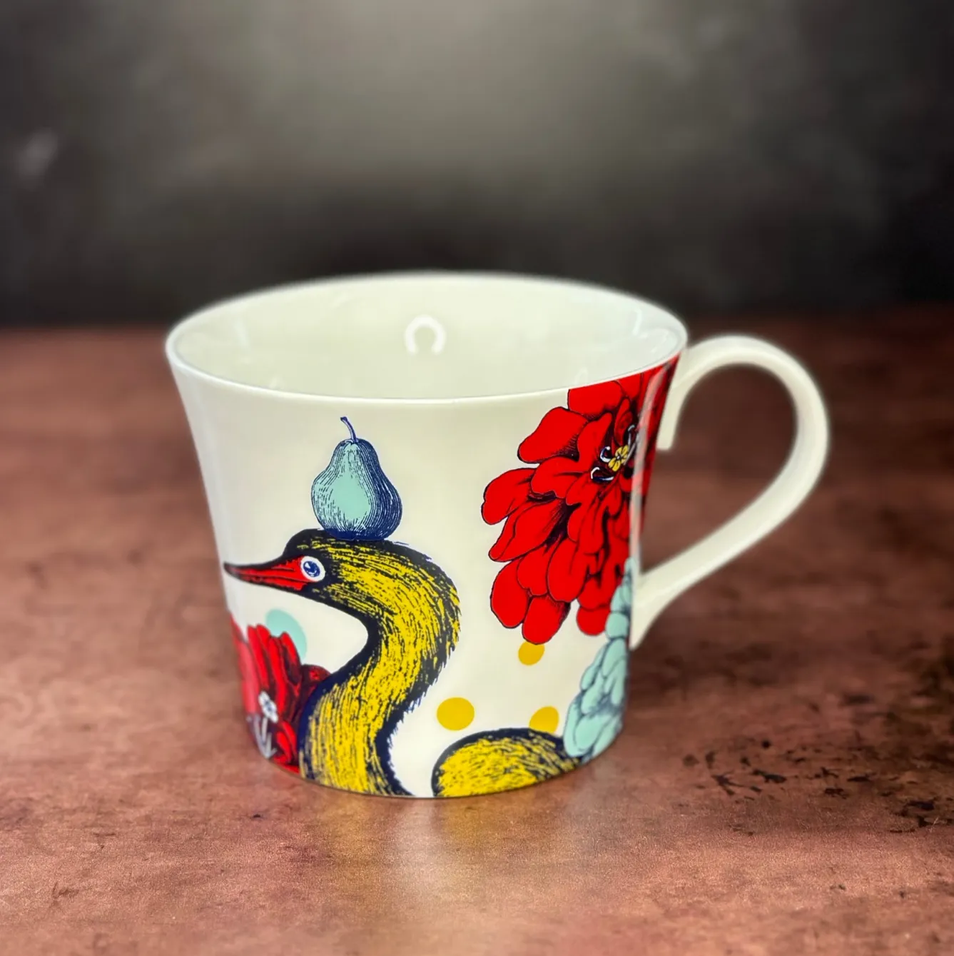 Repeat Repeat Arcadia Heron Bone China Mug- Animals|Animals