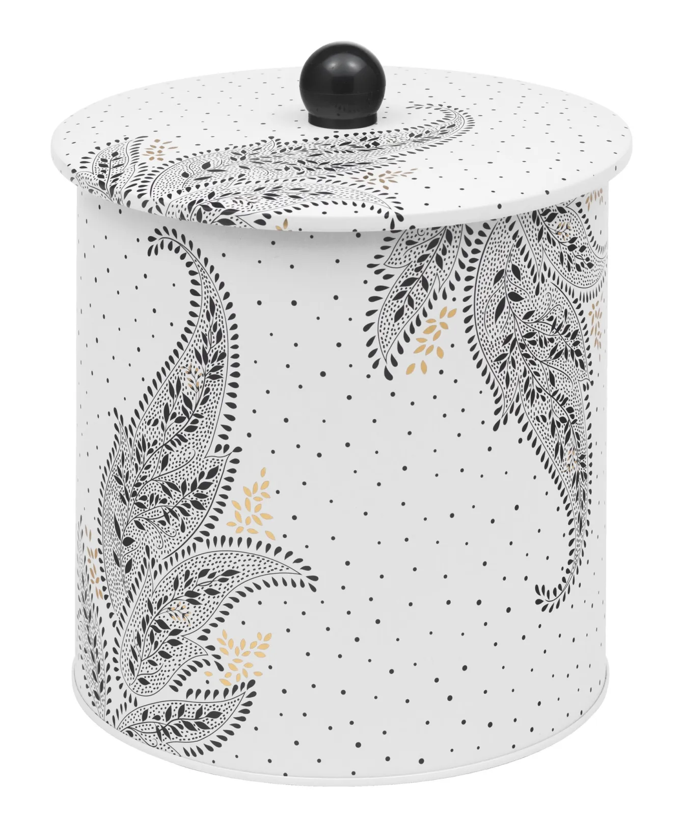 Sara Miller London Artisanne Noir Biscuit Barrel- Novelty|Storage