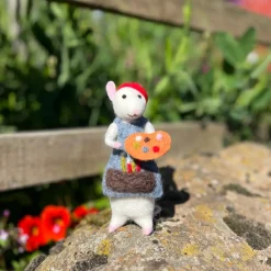 The Crafty Kit Co. Artist Mouse Needle Felting Kit- Crafts|Children