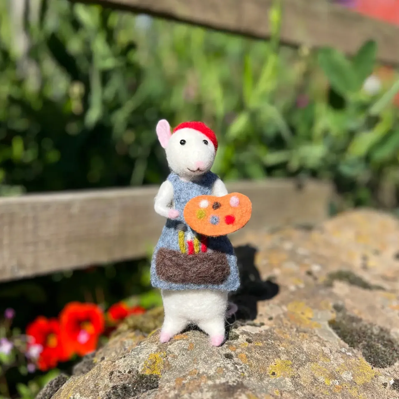 The Crafty Kit Co. Artist Mouse Needle Felting Kit- Crafts|Children