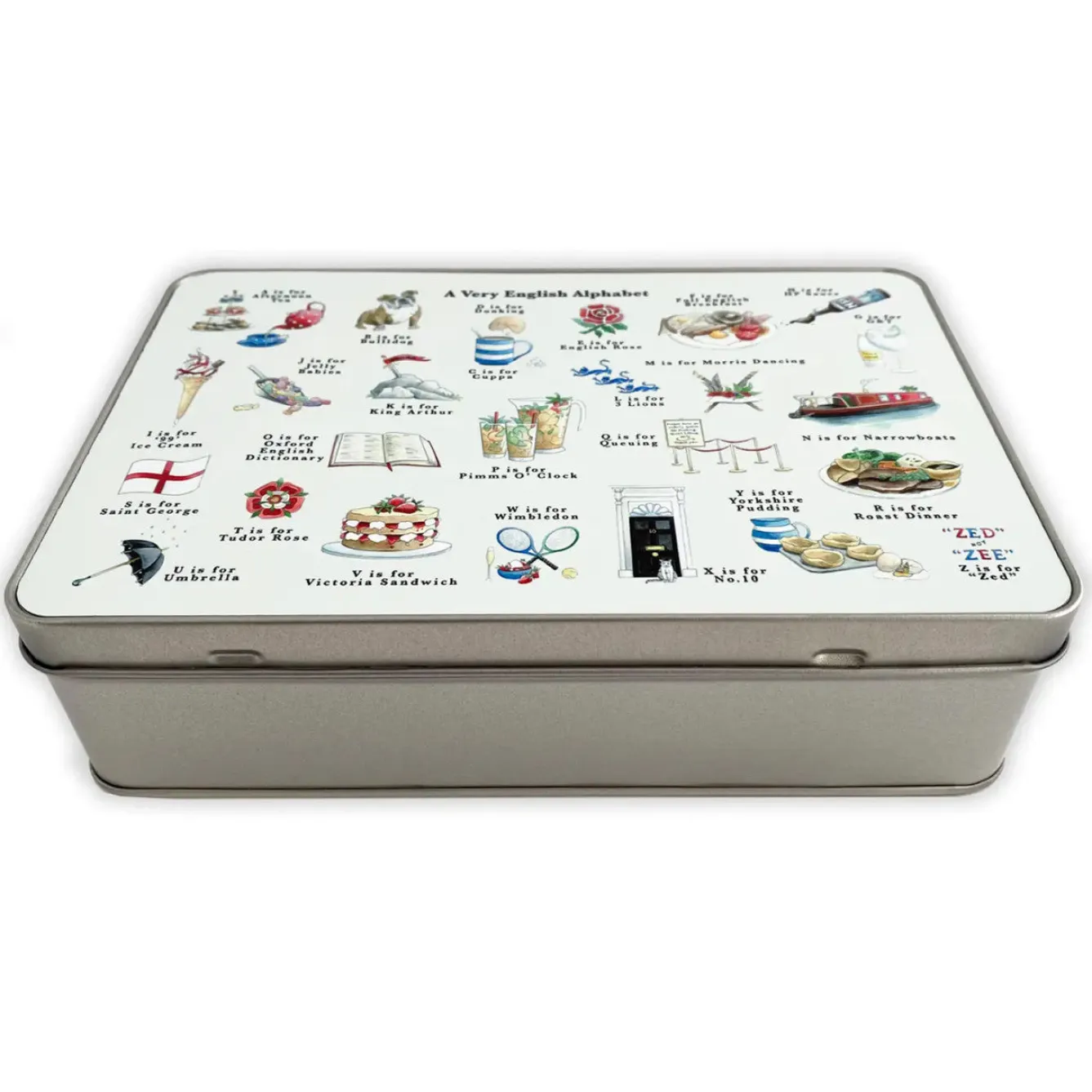 Yeti A Very English Alphabet Storage Tin- Storage Caddies|Storage