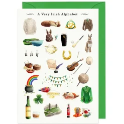 Yeti A Very Irish Alphabet Greeting Card- Greeting Cards