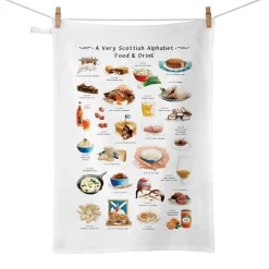 Yeti A Very Scottish Alphabet Food & Drink Tea Towel- Tea|Tea Towels