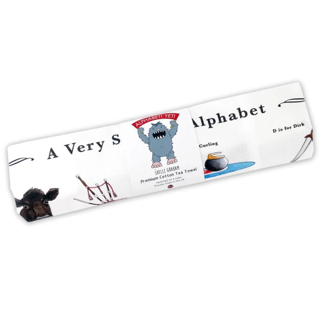 Yeti A Very Scottish Alphabet Tea Towel- Tea|Tea Towels