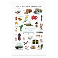 Yeti A Very Welsh Alphabet Tea Towel- Tea|Tea Towels
