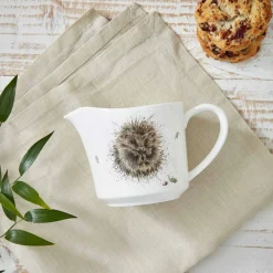 Wrendale Designs Awakening Hedgehog Bone China Cream Jug- Jugs