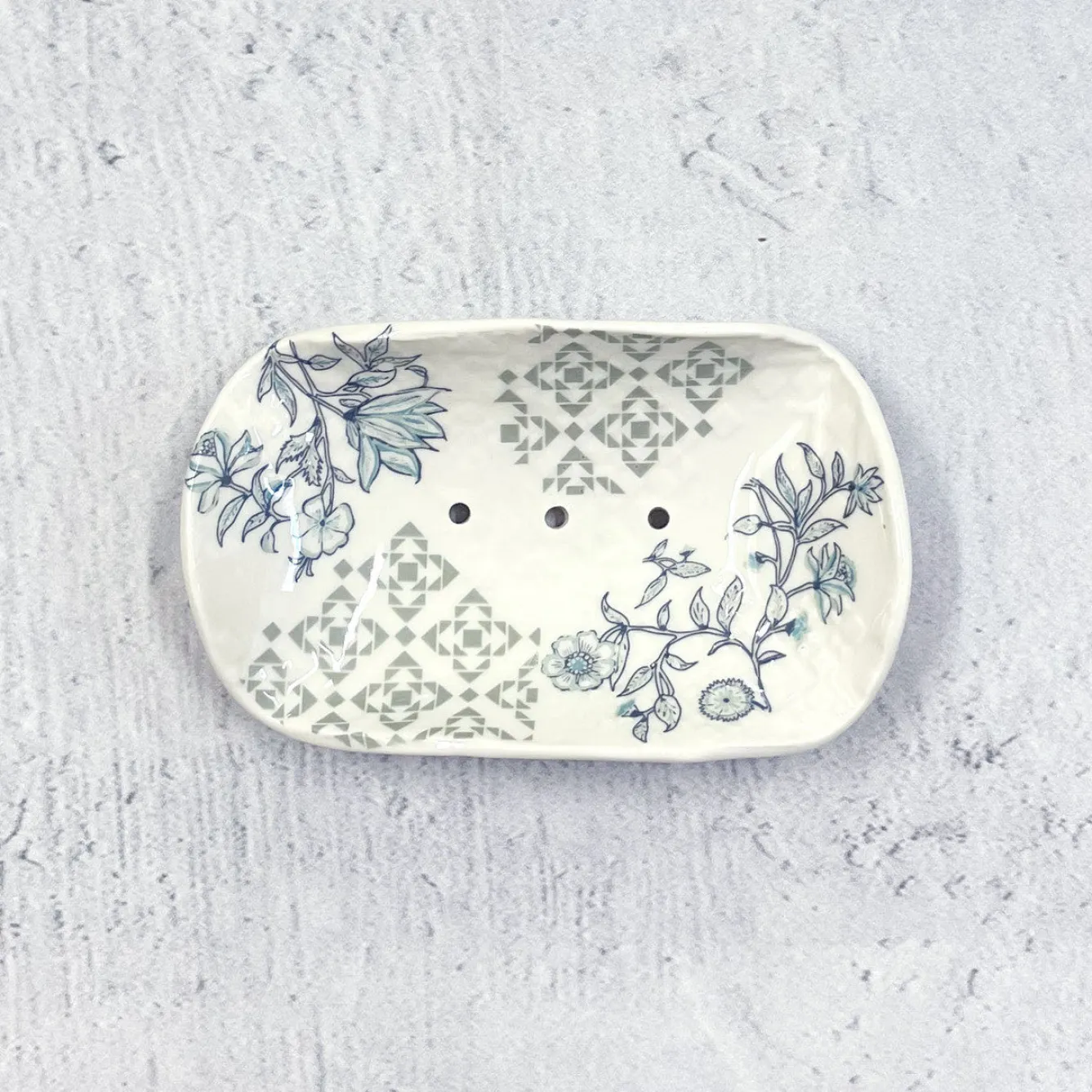 Alex Allday Azalea Ceramic Soap Dish- Tea|Soaps & Lotions