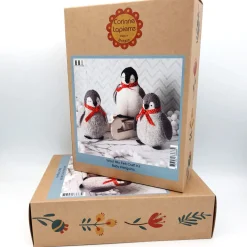 Corinne Lapierre Baby Penguins Wool Mix Felt Craft Kit- Crafts|Children