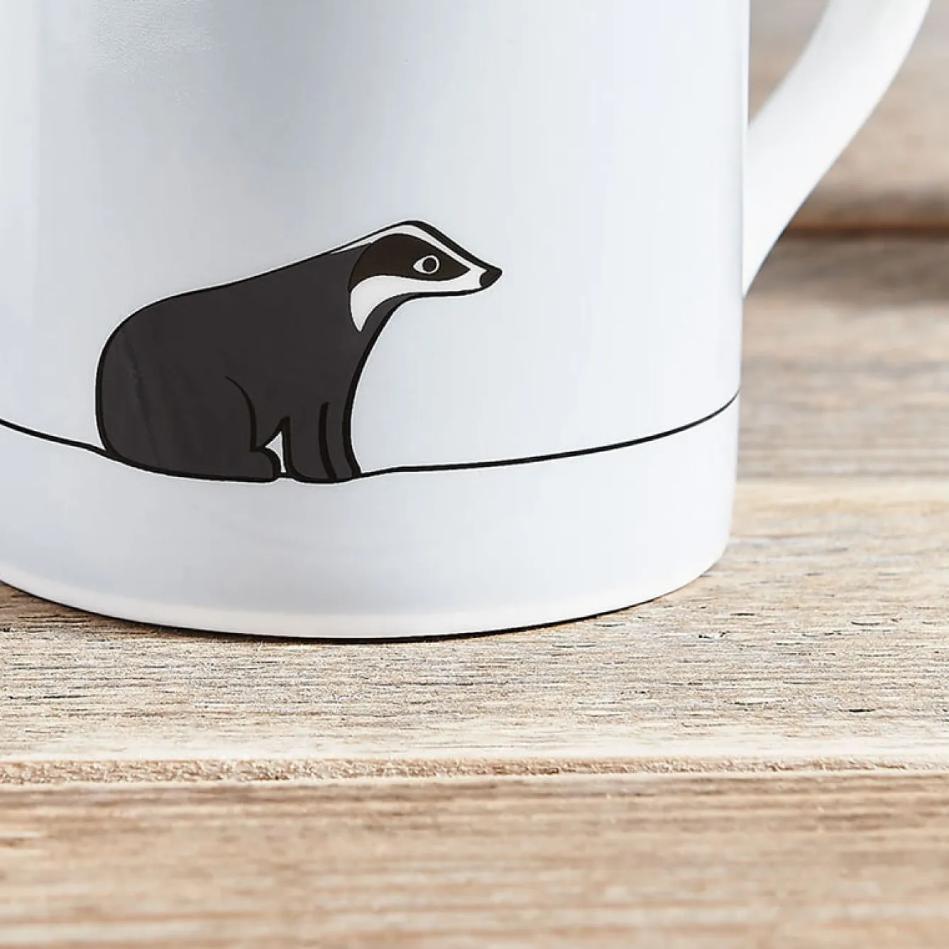 Jin Designs Badger Mug- Tea|Pets