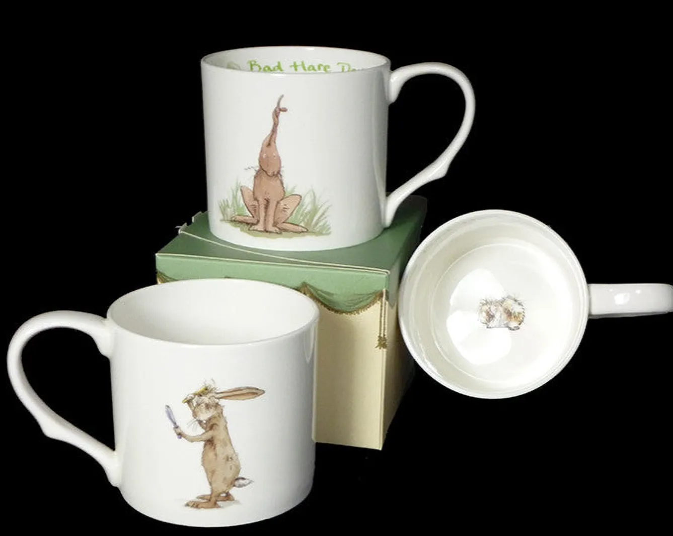 Two Bad Mice Bad Hare Day Large Mug- Tea|Whimsical