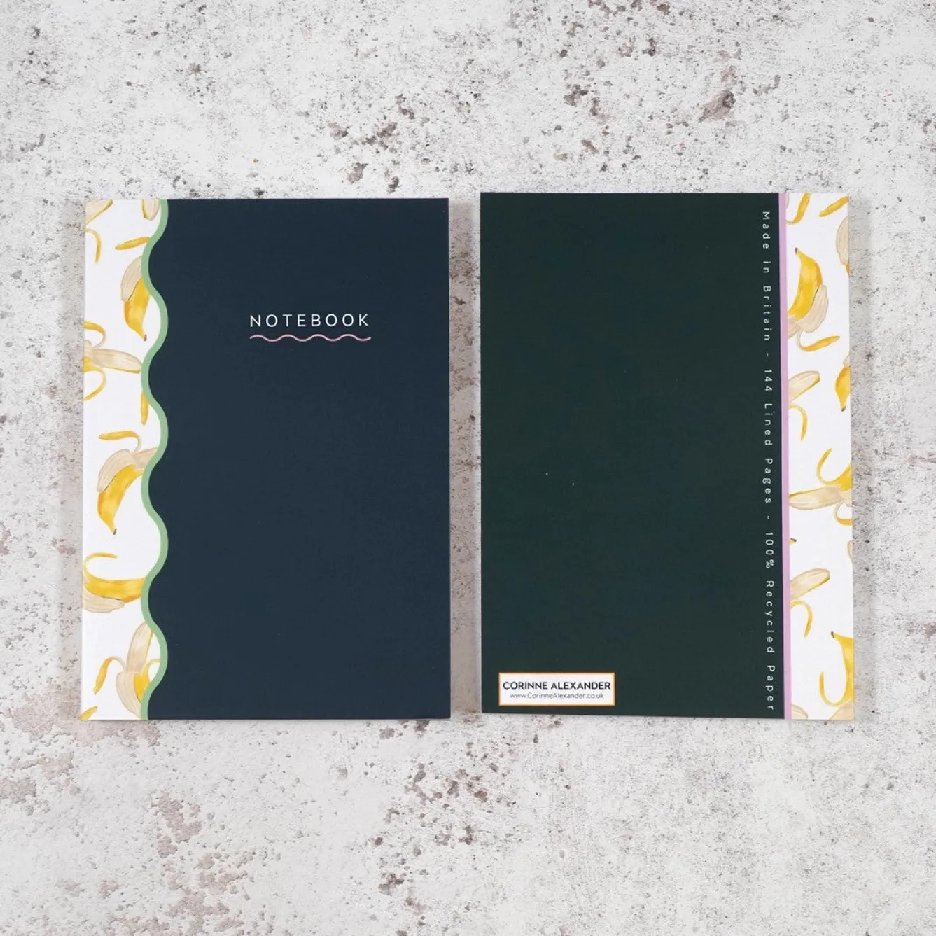 Corinne Alexander Banana Notebook by- Stationery
