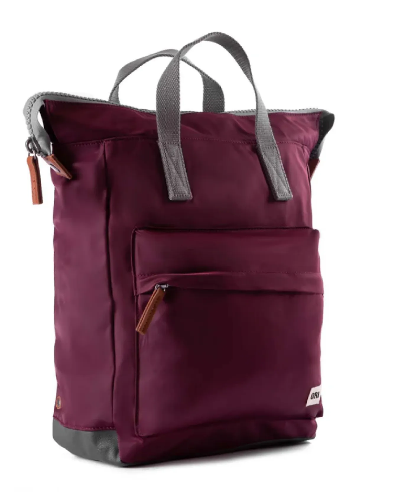 Ori London Bantry B Plum Recycled Nylon Backpack - Medium- Bags