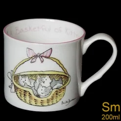 Two Bad Mice Basketful of Kittens Small Mug- Tea|Whimsical