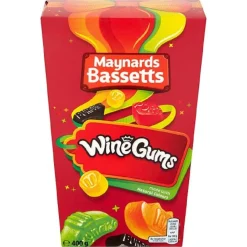 Tea & Biscuits Bassetts Wine Gums Carton 350g- Holiday Treats|Christmas