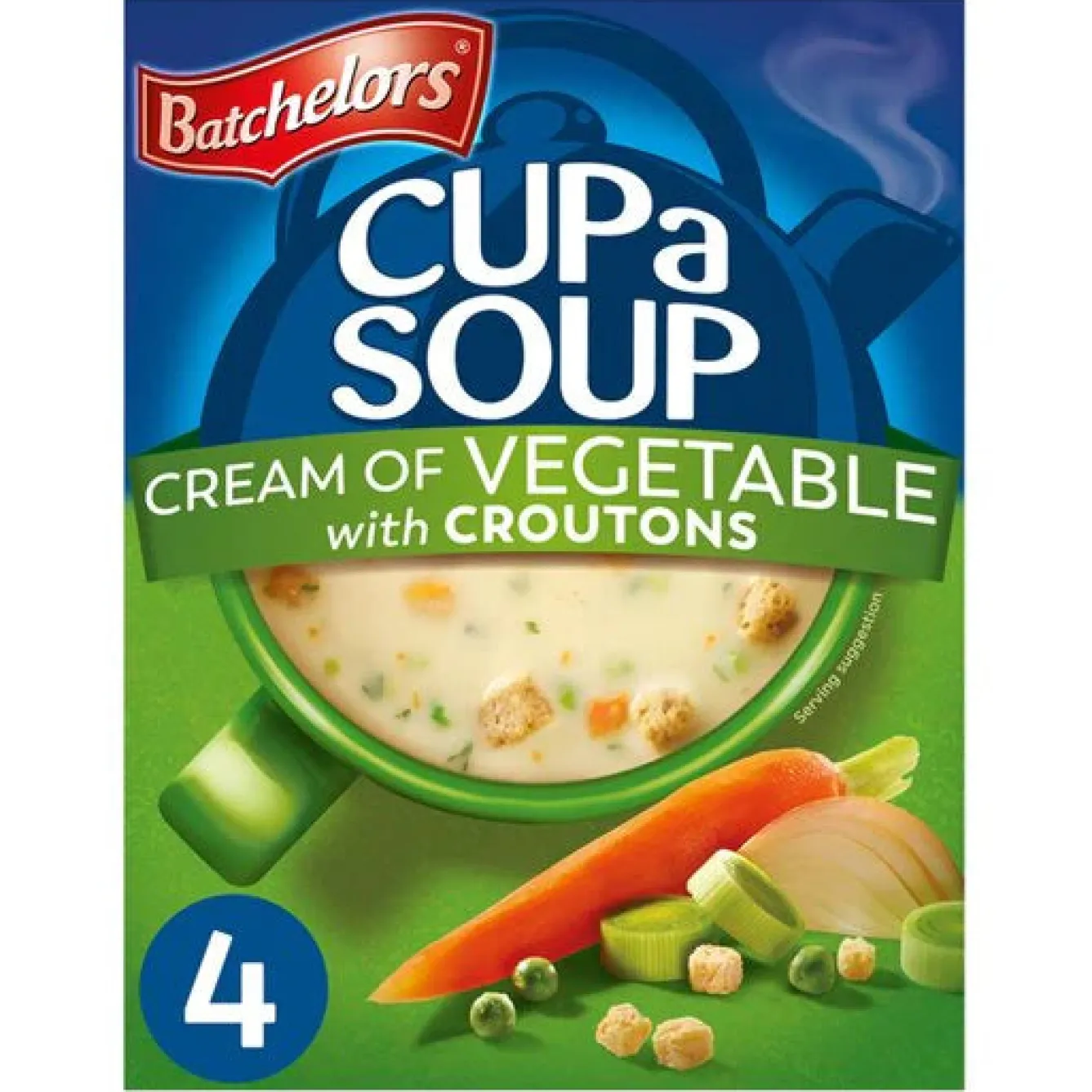 Tea & Biscuits Batchelor's Cup a Soup Cream of Vegetable with Croutons- Tea|Snacks & Crackers
