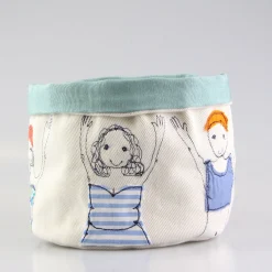 Poppy Treffry Bathers Embroidered Art Pot- Storage