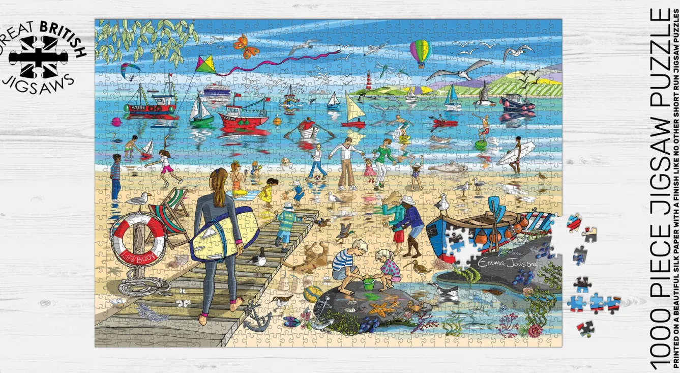 GB Jigsaws Ltd Beach Combers 1000 Piece Jigsaw Puzzle- Puzzles