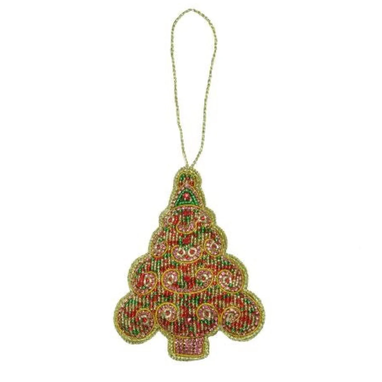 Tinker Tailor Beaded Swirl Tree Decoration by London- Christmas Decorations|Seasonal Decor