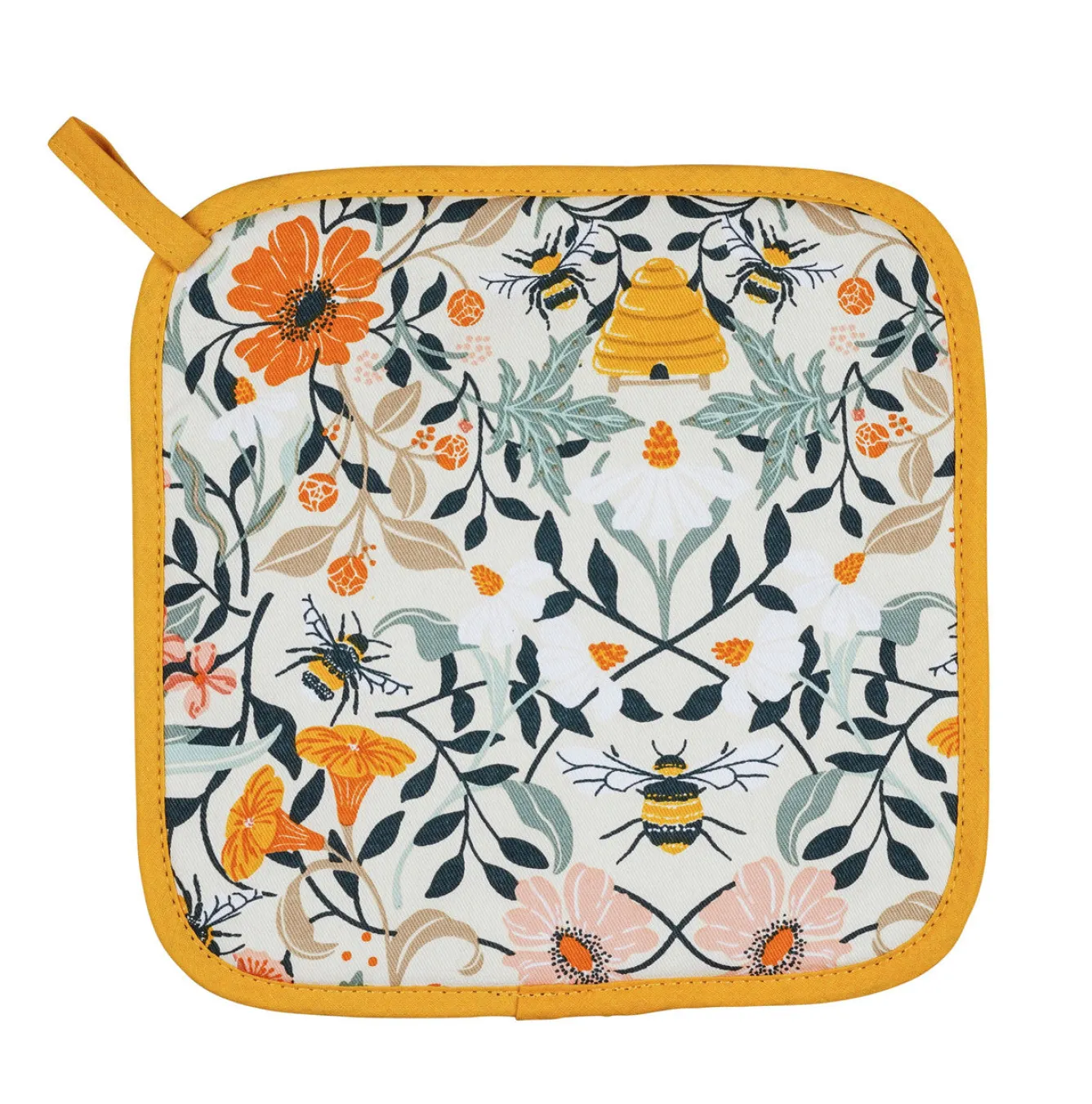 Ulster Weavers Bee Bloom Pot Mat- Pot Grabs