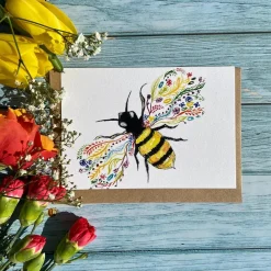 Jen Winnett Bee Friendly Eco-Card- Greeting Cards