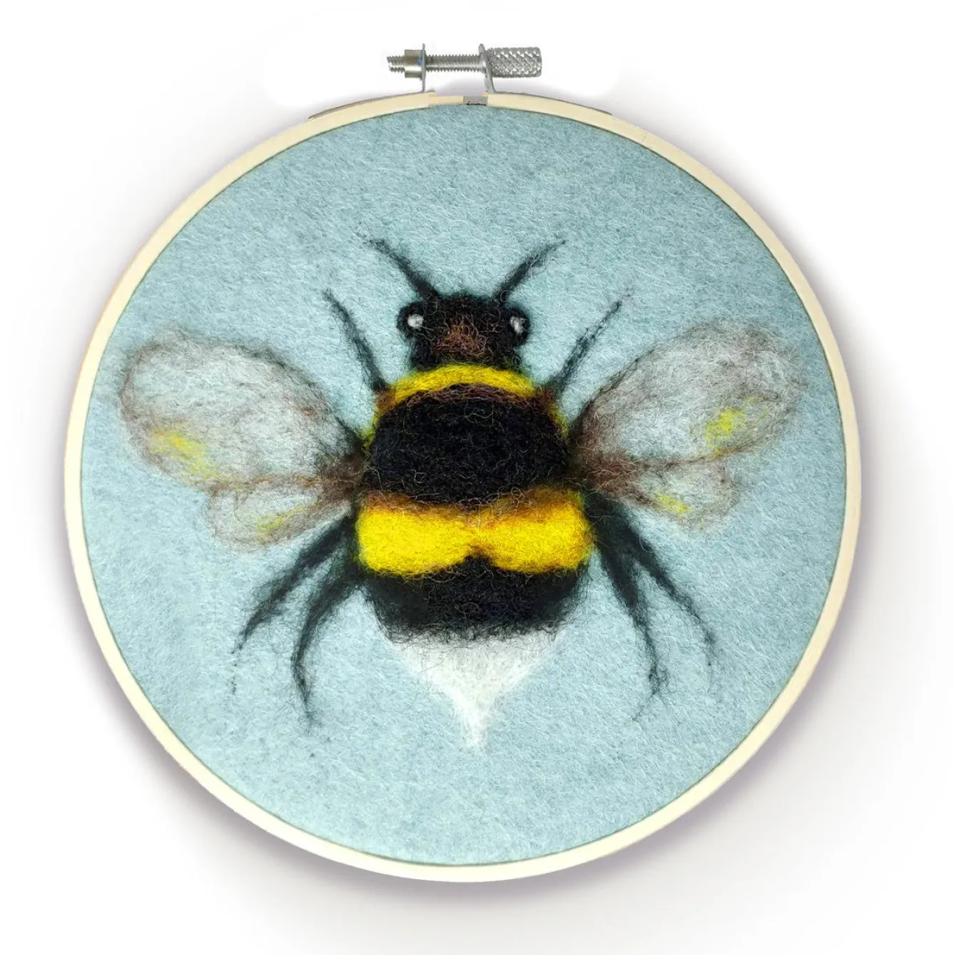 The Crafty Kit Co. Bee in a Hoop Needle Felting Kit- Crafts|Children