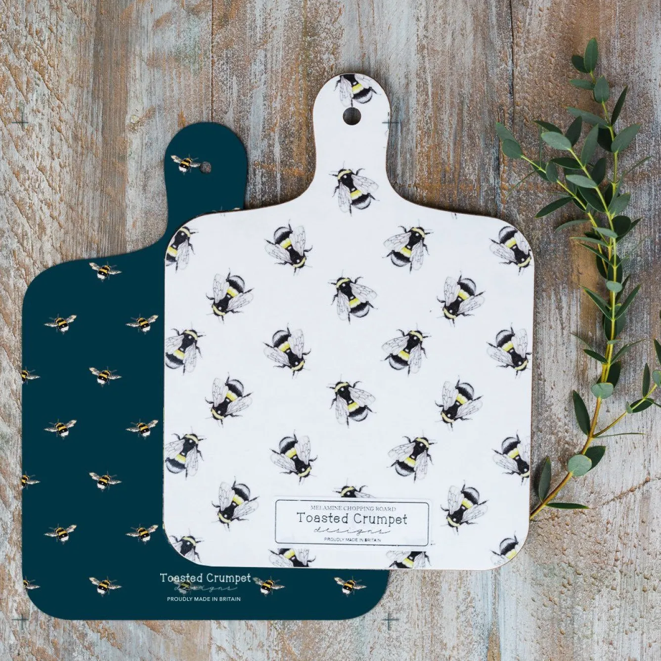 Toasted Crumpet Bee Mini Chopping Board- Stationery|Chopping Boards