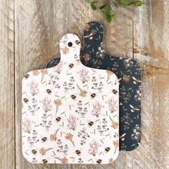 Toasted Crumpet Bees & Honeysuckle Mini Chopping Board- Stationery|Chopping Boards