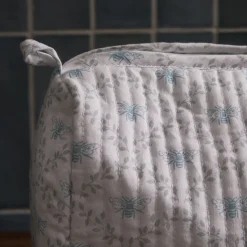 Sophie Allport Bees & Leaves Quilted Cotton Wash Bag - Large- Bags