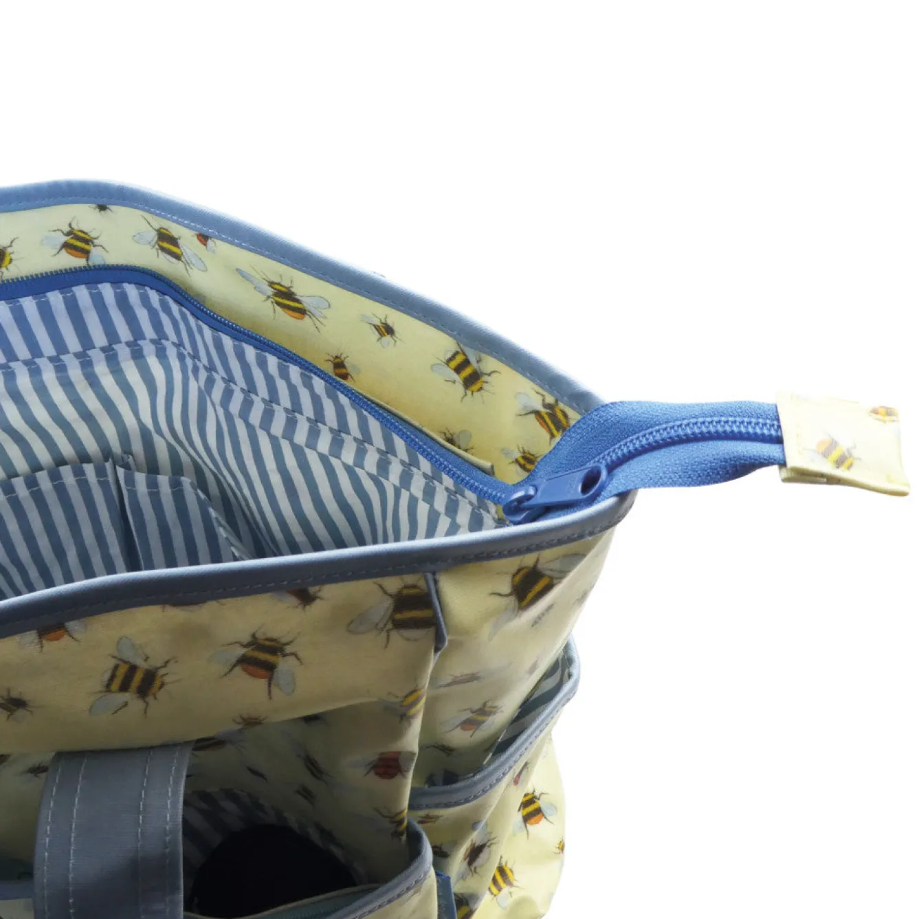 Emma Ball Bees Large Oilskin Pocket Bag- Crafts|Bags