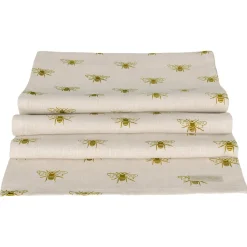 Sophie Allport Bees Linen Table Runner- Tea|Table Runners
