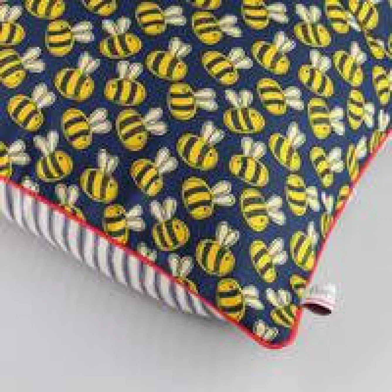 Poppy Treffry Bees Piped Cushion- Pillows & Throws