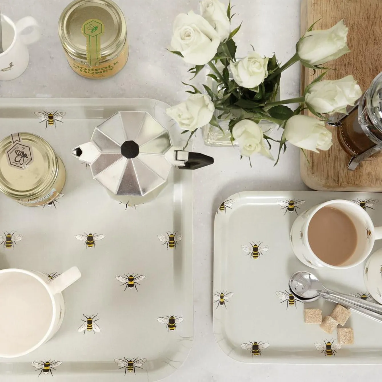 Sophie Allport Bees Small Tray- Tea|Trays