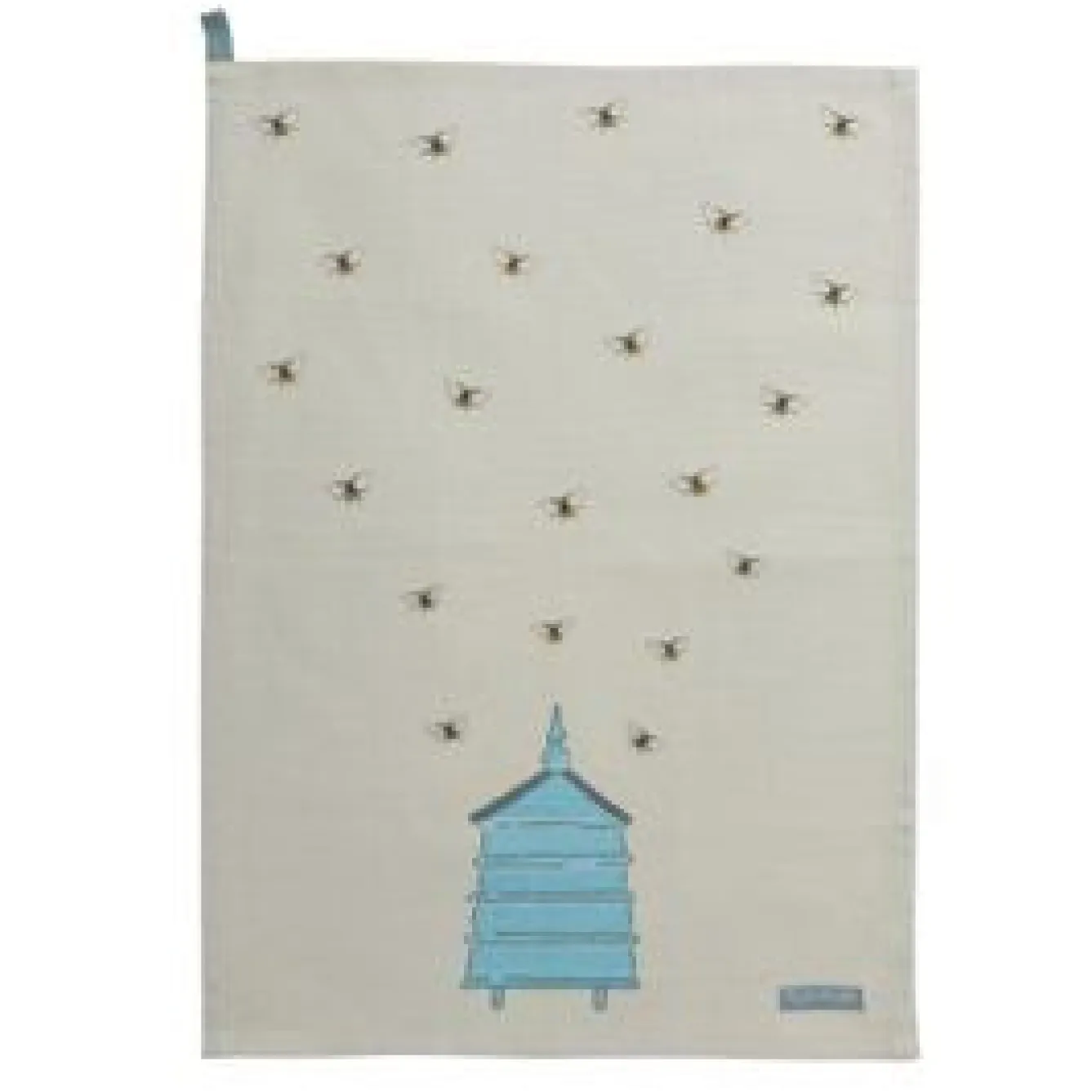 Sophie Allport Bees Teal Scene Tea Towel- Tea