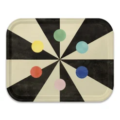 Roomytown Benson's Color Hexagon Birchwood Tray- Trays