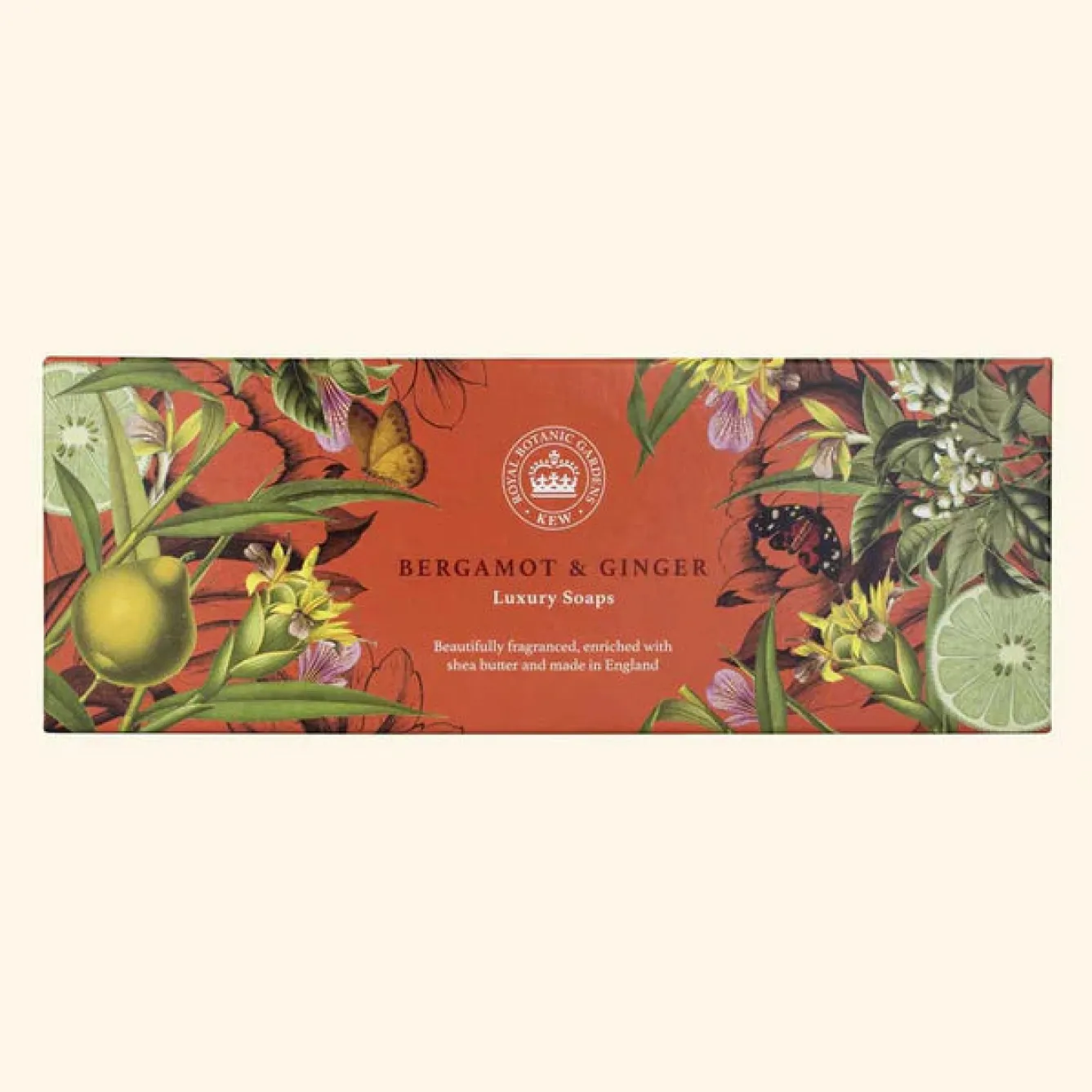 English Soap Company Bergamot & Ginger Triple Soap Gift Box- Soaps & Lotions